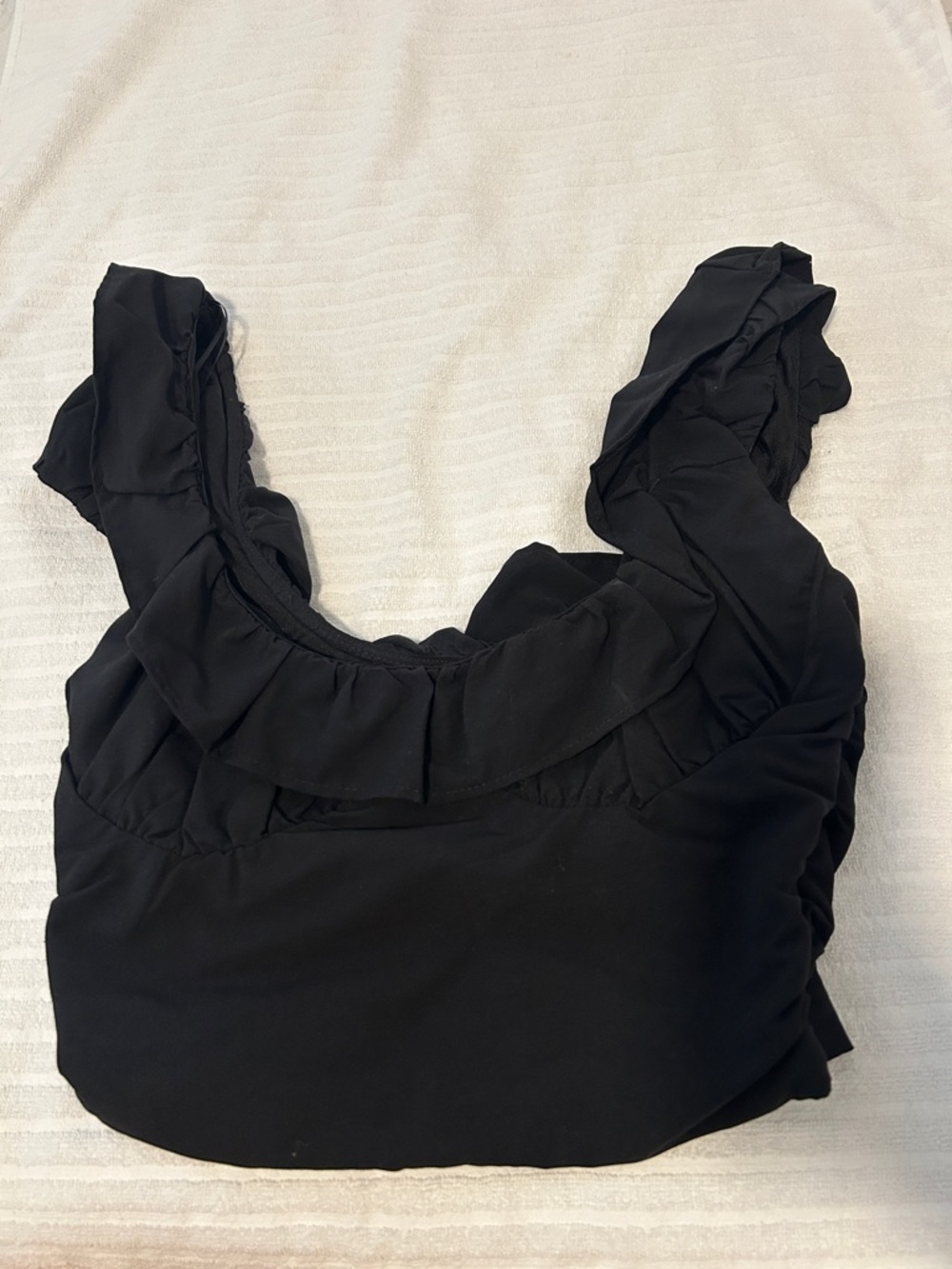 Zara Black Crop Top